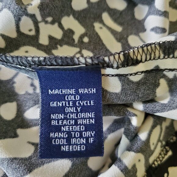 Chaps Black and White Abstract Artsy Midi XL - Picture 10 of 14